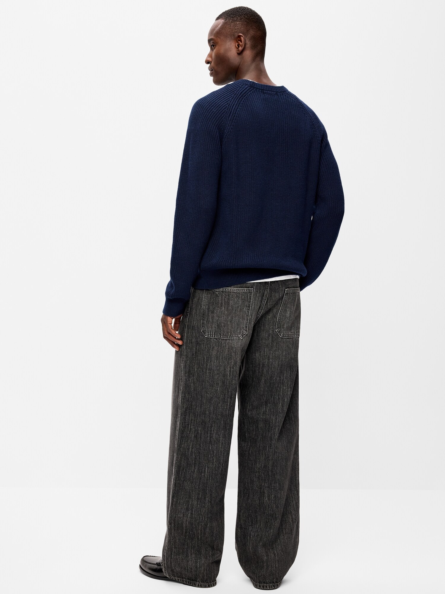 Мужские джинсы Old Navy 2000s Super Baggy, цвет: Чёрный варёный — фото 3