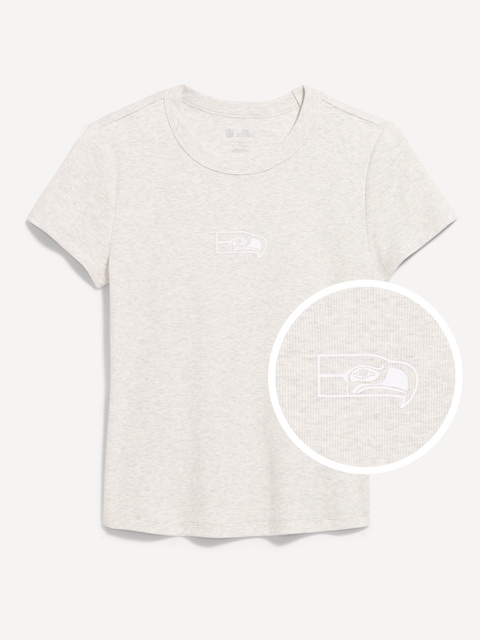 Seattle Seahawks Snug Crop T-Shirt for Women