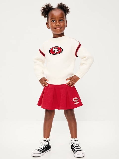 San Francisco 49ers French Terry Pleated Skort for Toddler Girls