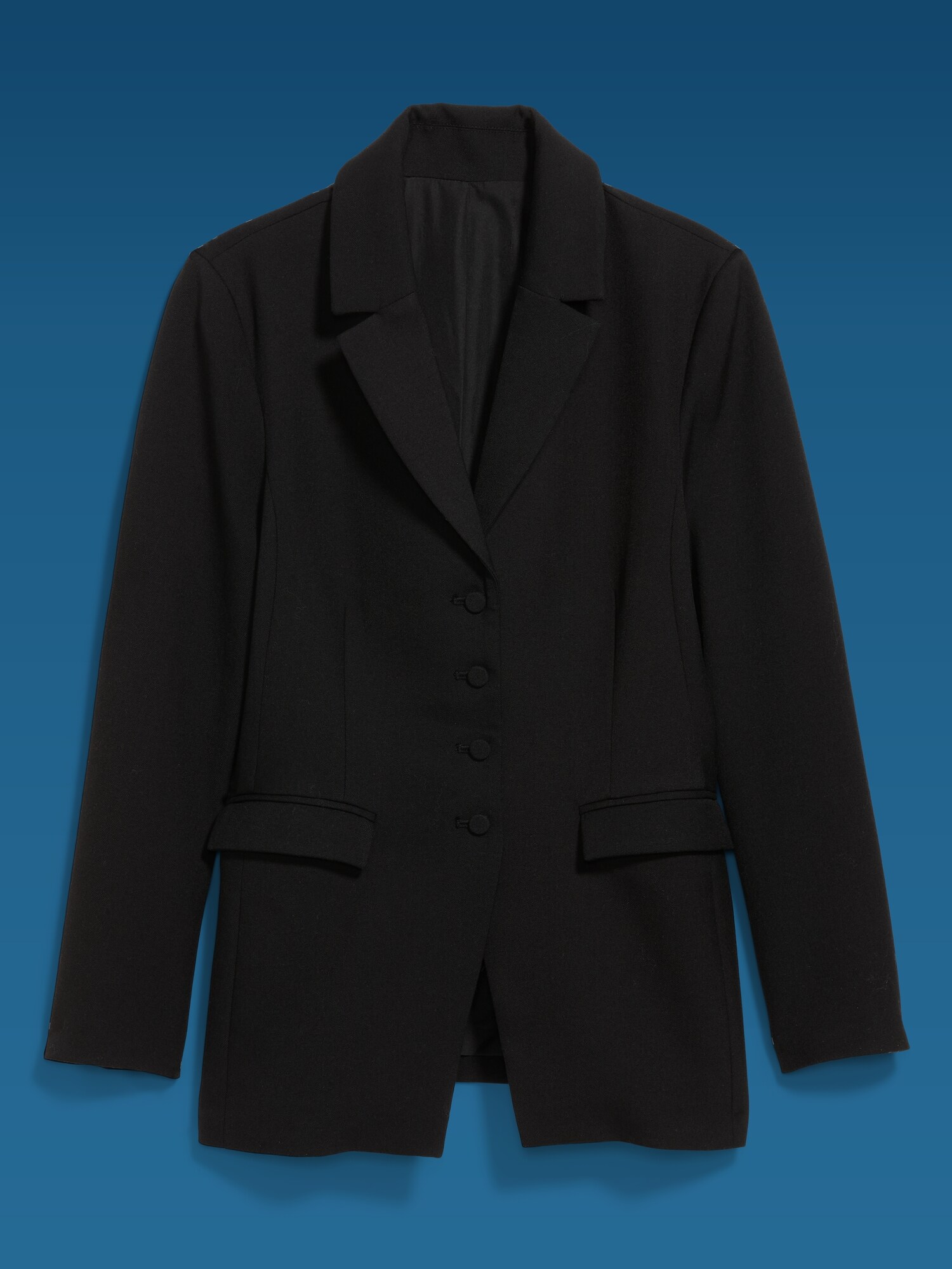 Женский приталенный блейзер Old Navy x Altuzarra, цвет: Чёрный — фото 6