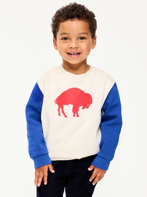 Buffalo Bills Oversized Crew-Neck Sweatshirt for Toddler Boys