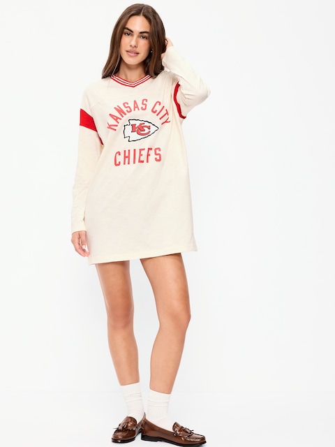 Kansas City Chiefs Oversized Mini Football Dress for Women