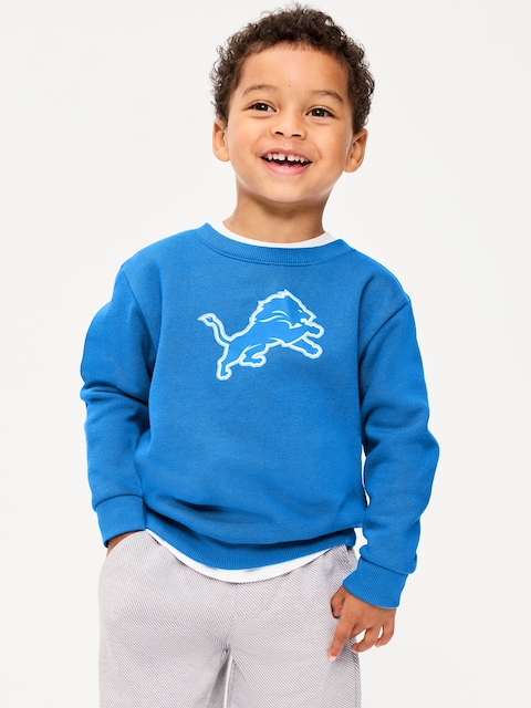 Detroit Lions Oversized Crew-Neck Sweatshirt for Toddler Boys