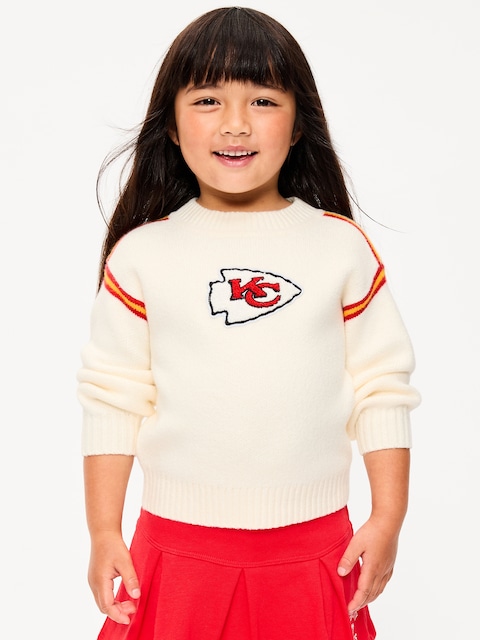 Kansas City Chiefs Crew-Neck Sweater for Toddler Girls
