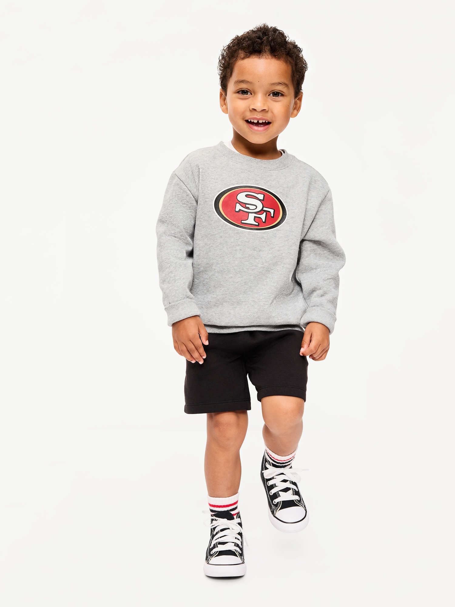 San Francisco 49ers Oversized Crew-Neck Sweatshirt for Toddler Boys