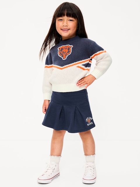 Chicago Bears French Terry Pleated Skort for Toddler Girls