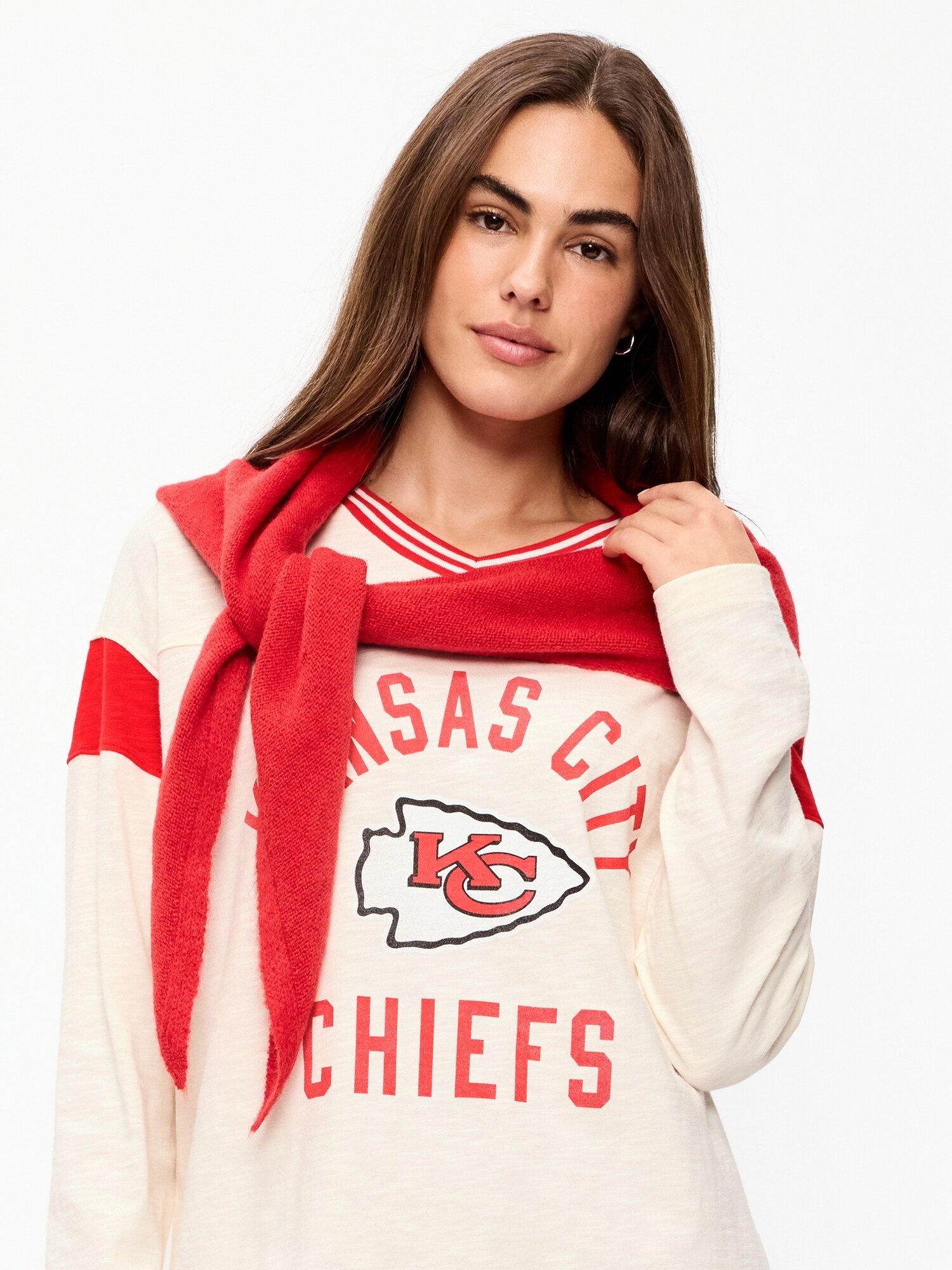Kansas City Chiefs Oversized Mini Football Dress for Women