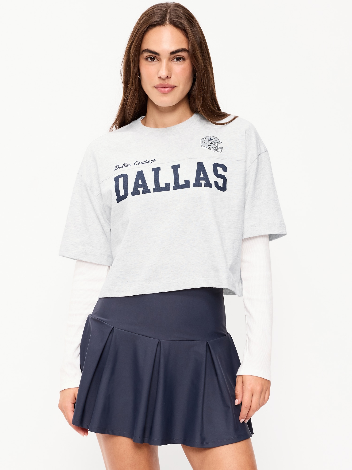 Dallas Cowboys Vintage Oversized T-Shirt for Women