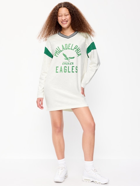 Philadelphia Eagles Oversized Mini Football Dress for Women