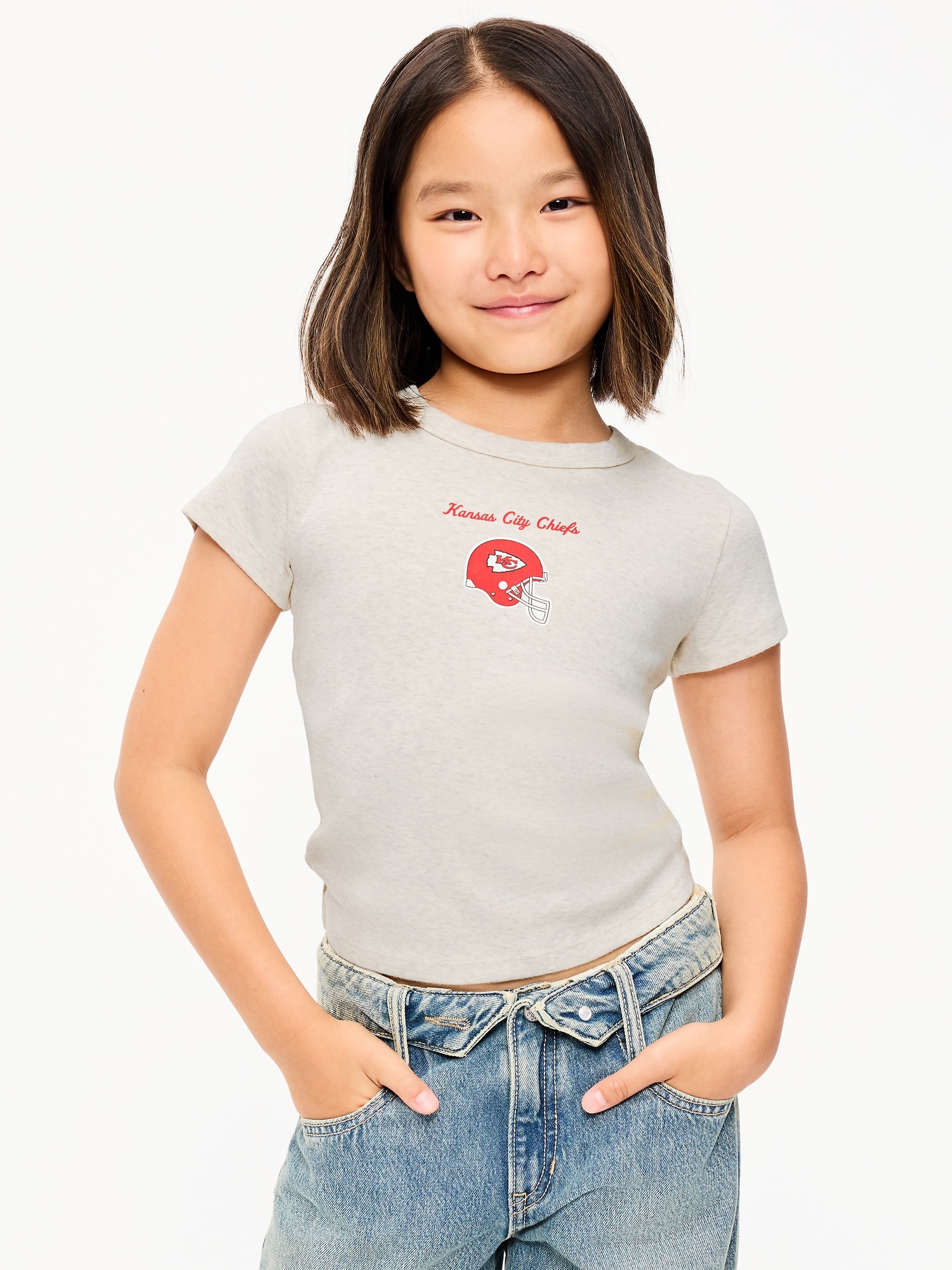 Kansas City Chiefs Fitted Graphic T-Shirt for Girls