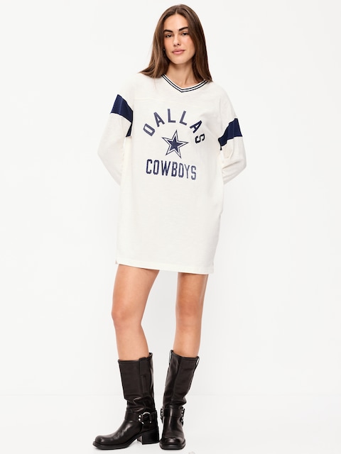 Dallas Cowboys Oversized Mini Football Dress for Women