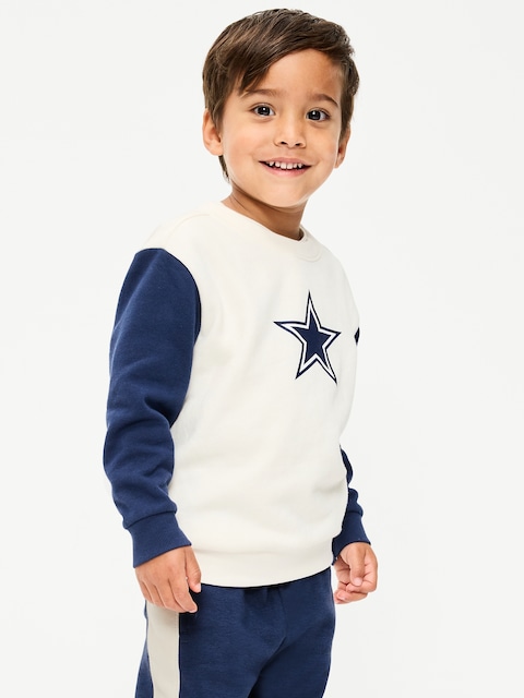 Dallas Cowboys Oversized Crew-Neck Sweatshirt for Toddler Boys