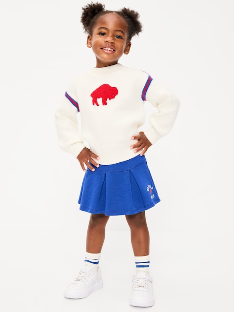 Buffalo Bills French Terry Pleated Skort for Toddler Girls