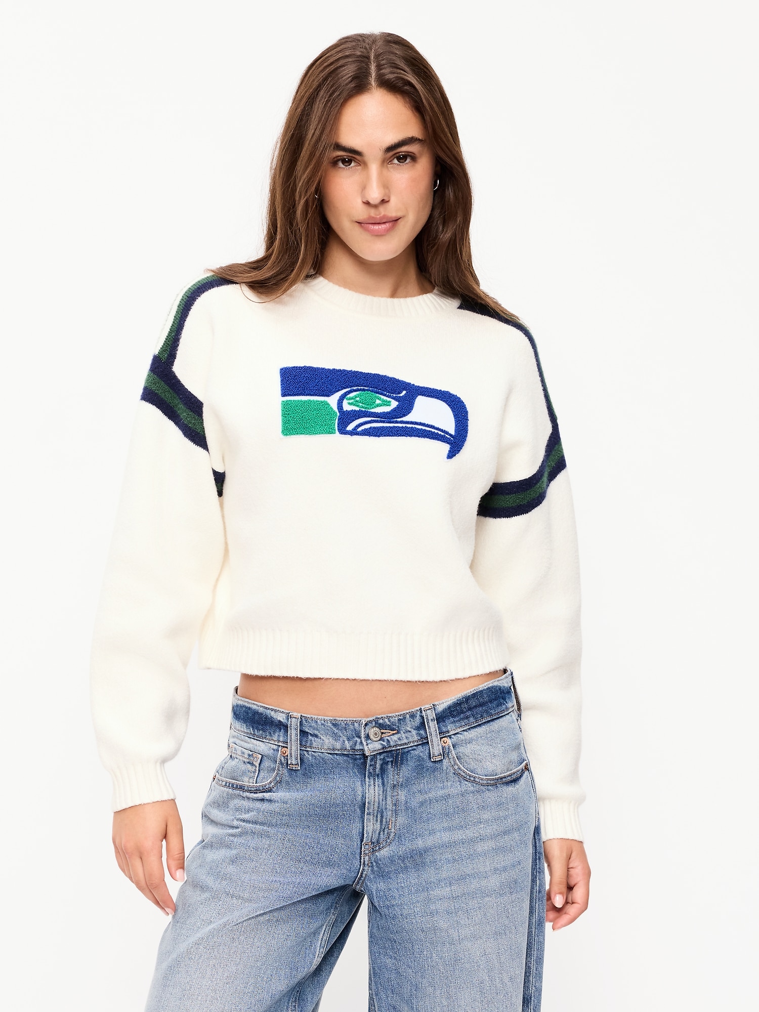 Seattle Seahawks Cropped Sweater for Women