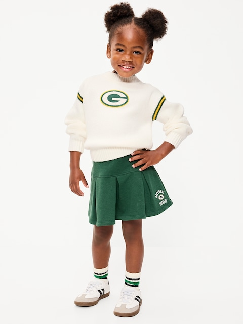 Green Bay Packers French Terry Pleated Skort for Toddler Girls
