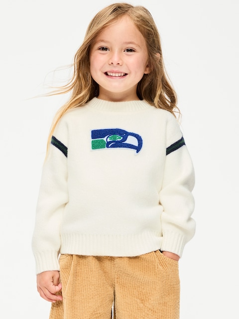 Seattle Seahawks Crew-Neck Sweater for Toddler Girls