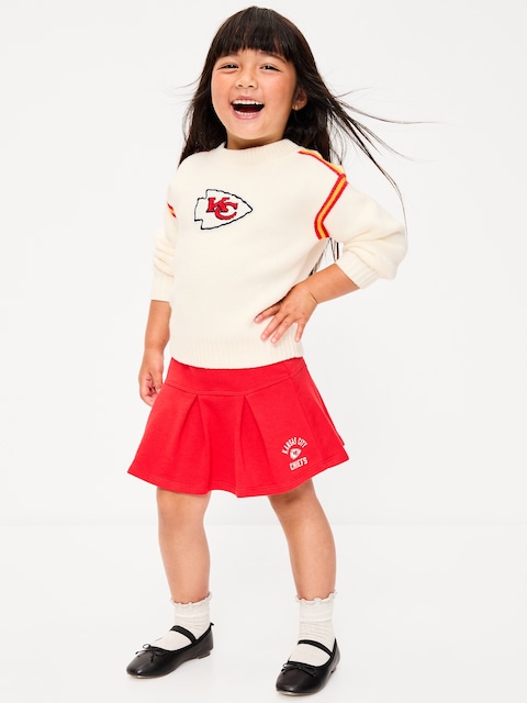 Kansas City Chiefs French Terry Pleated Skort for Toddler Girls