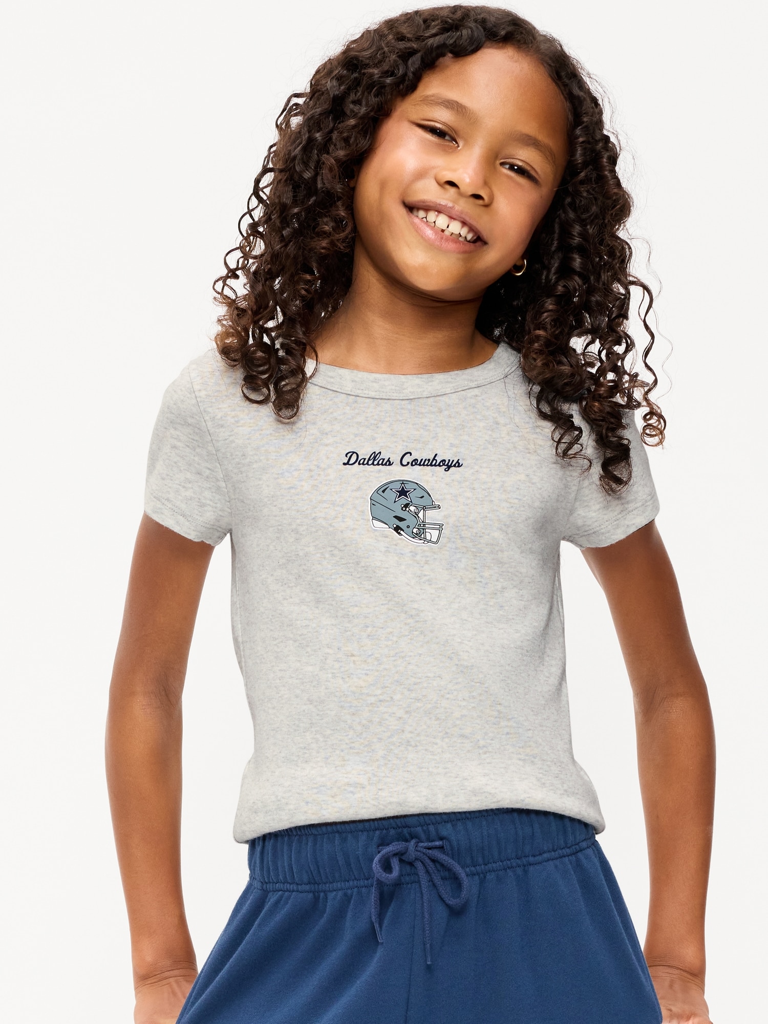 Dallas Cowboys Fitted Graphic T-Shirt for Girls