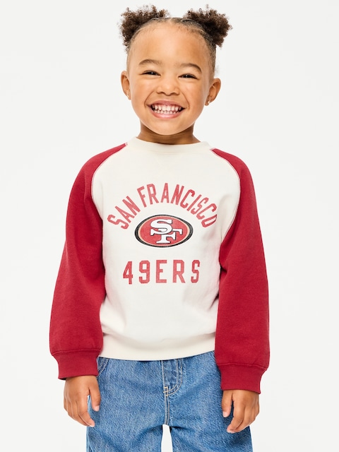 San Francisco 49ers Crew-Neck Sweatshirt for Toddler Girls