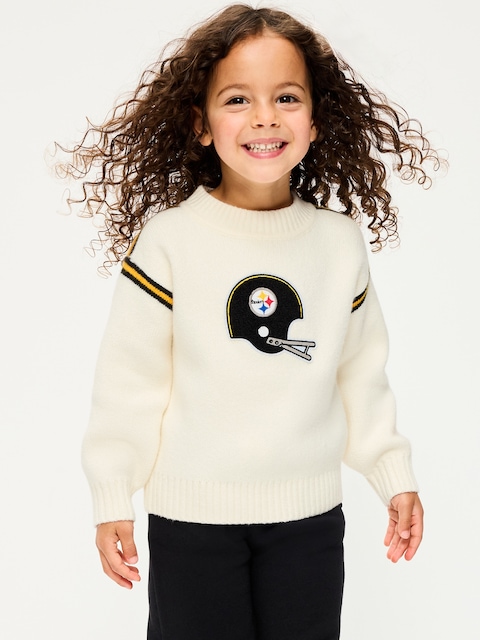 Pittsburgh Steelers Crew-Neck Sweater for Toddler Girls