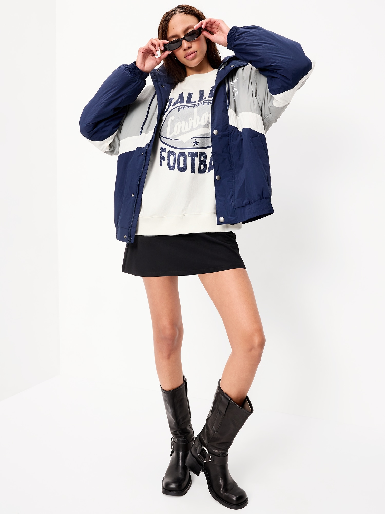 Dallas Cowboys Oversized Fleece Sweatshirt for Women