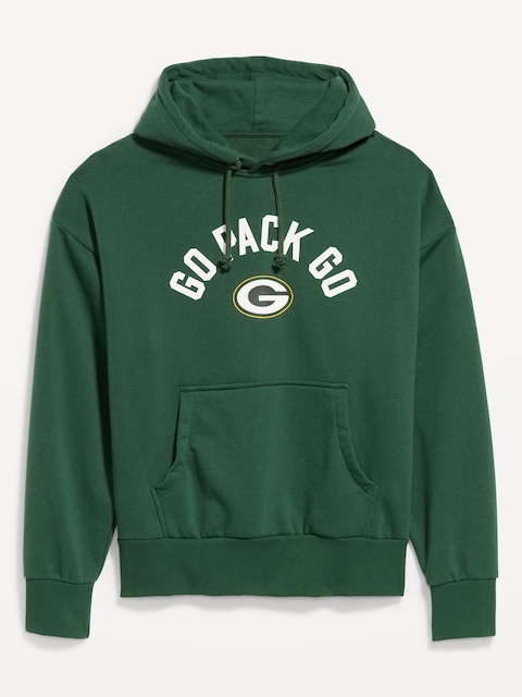 Green Bay Packers Oversized Pullover Hoodie for Adults