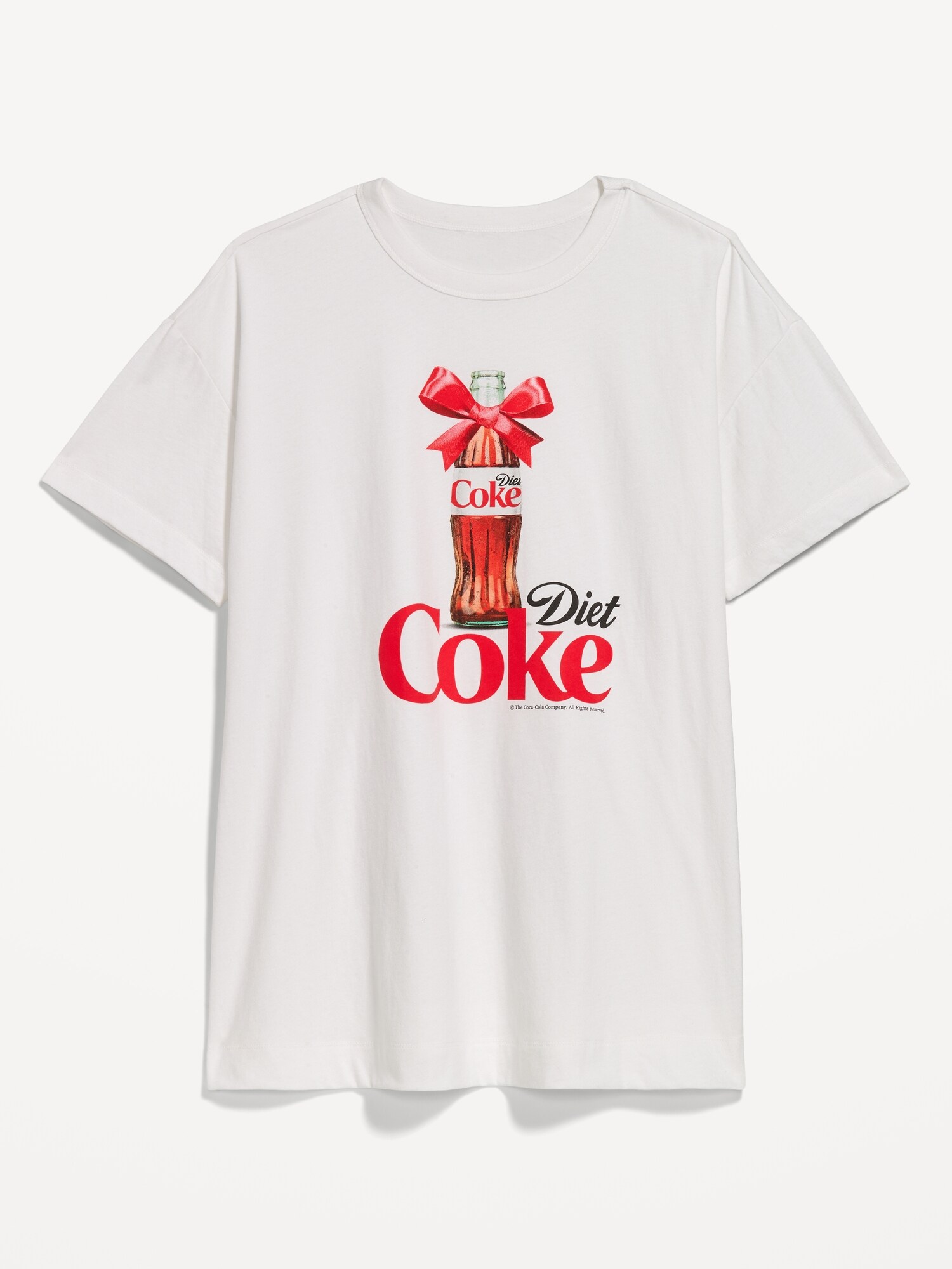 Женская удлинённая футболка-туника Old Navy Diet Coke оверсайз, цвет: Calla Lilies — фото 5
