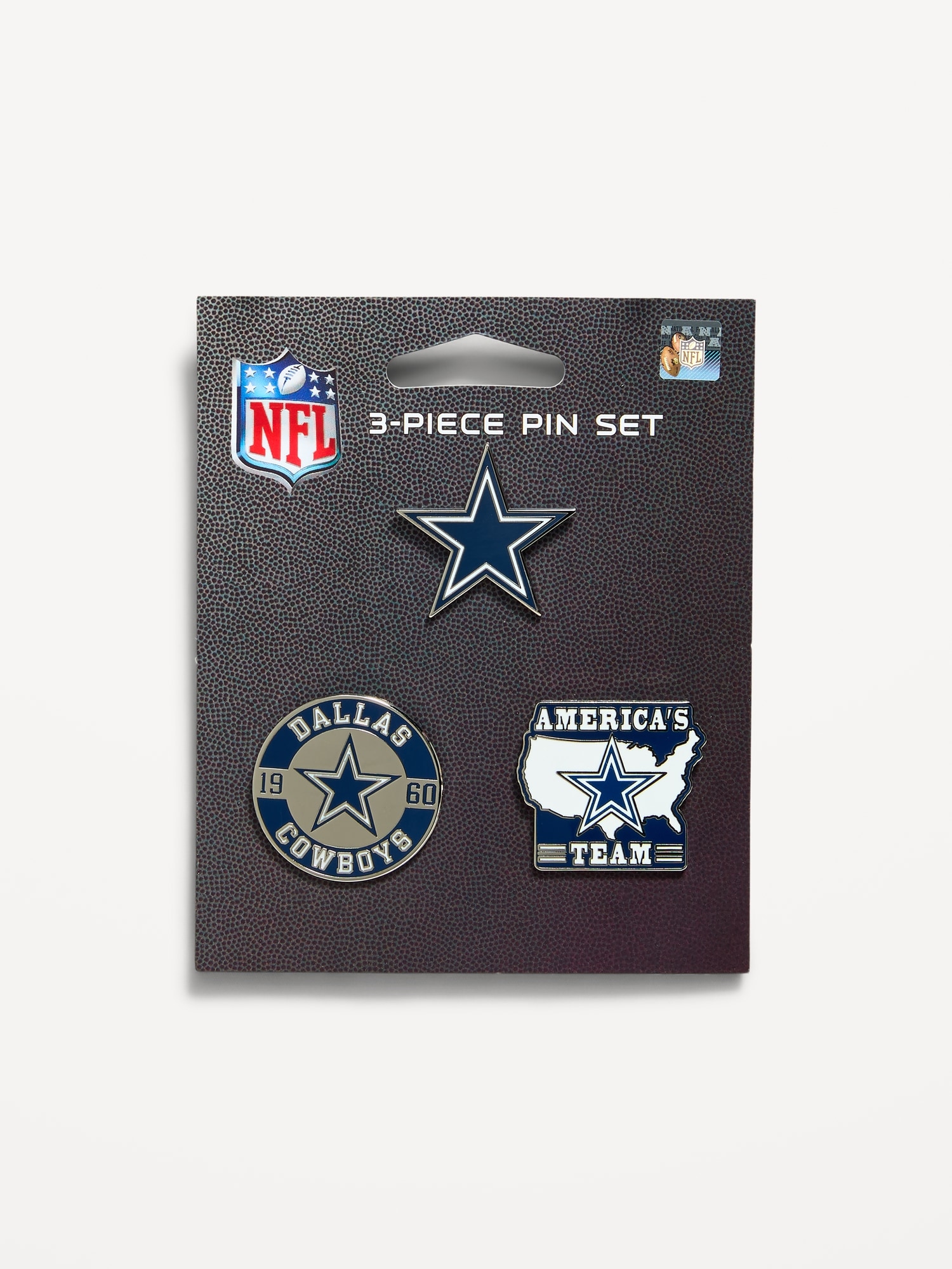 WinCraft® Dallas Cowboys 3-Pack Collector Enamel Pins