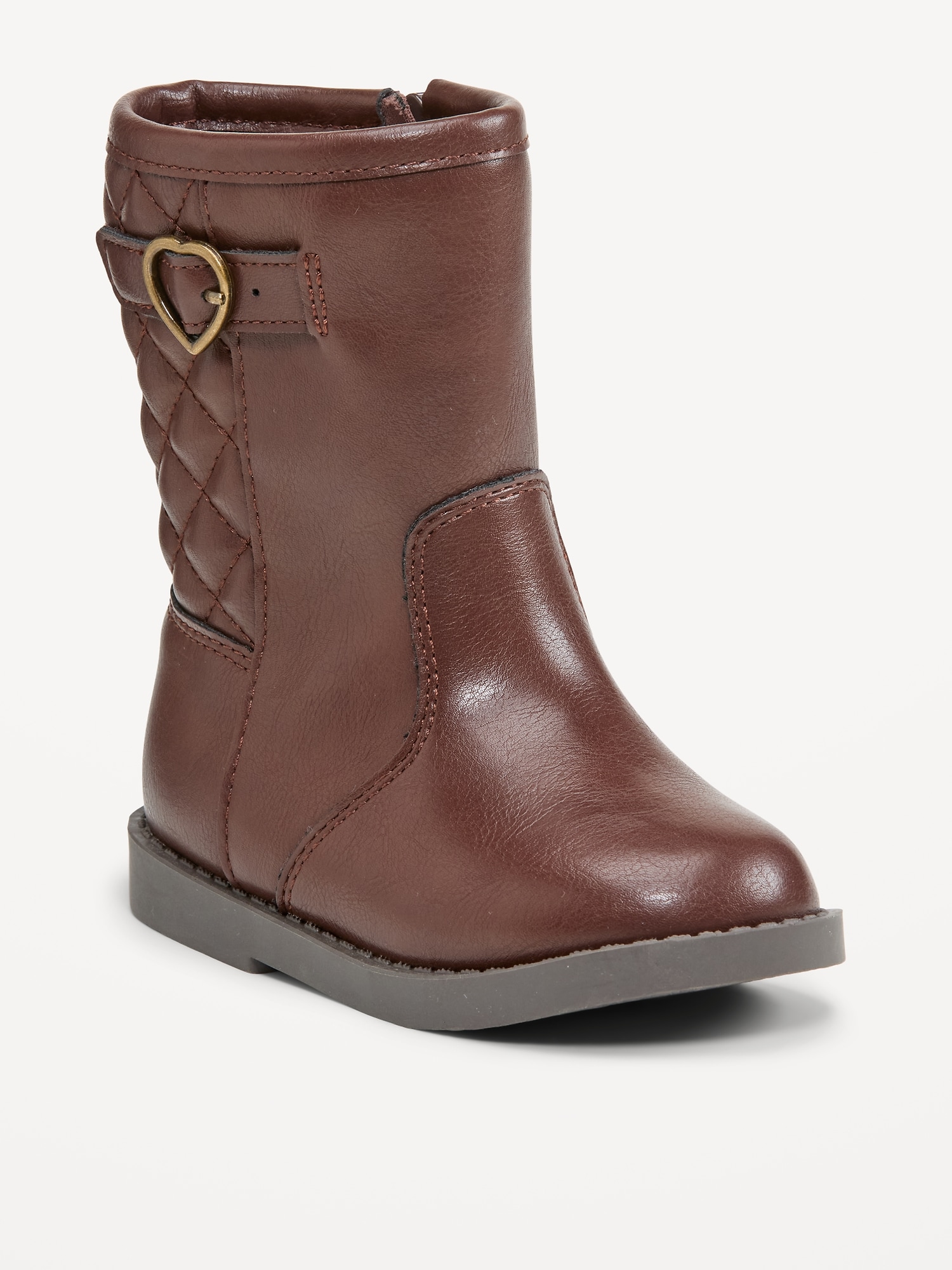 Faux-Leather Riding Boots for Toddler Girls