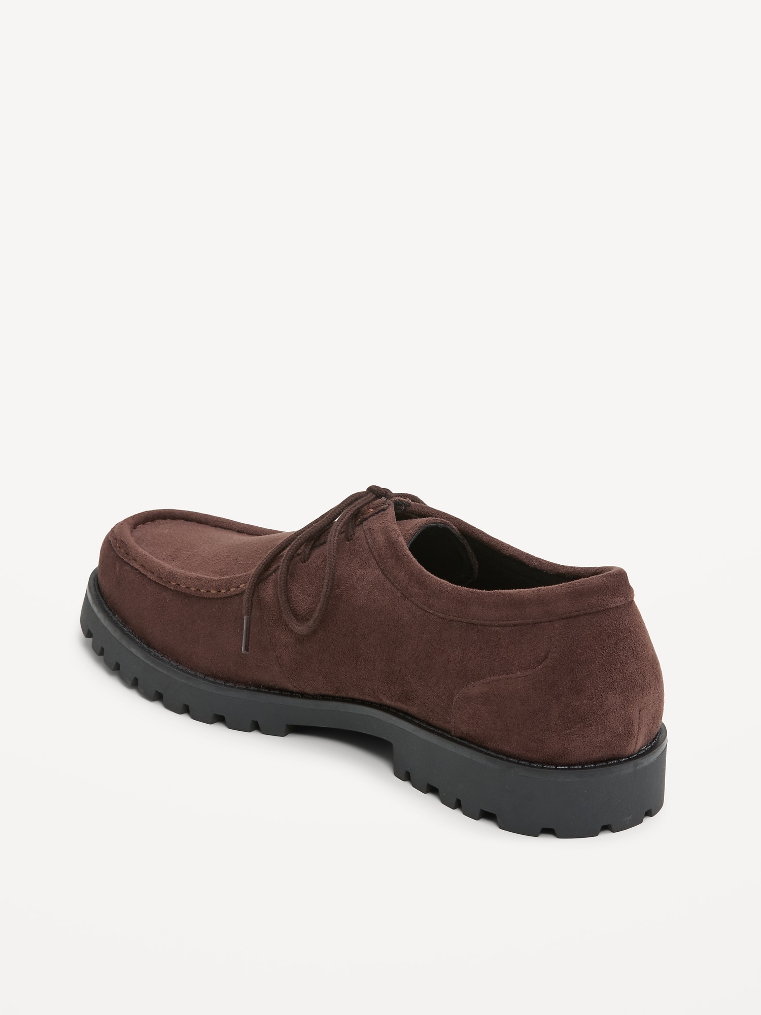 Faux-Suede Derby Boots for Men