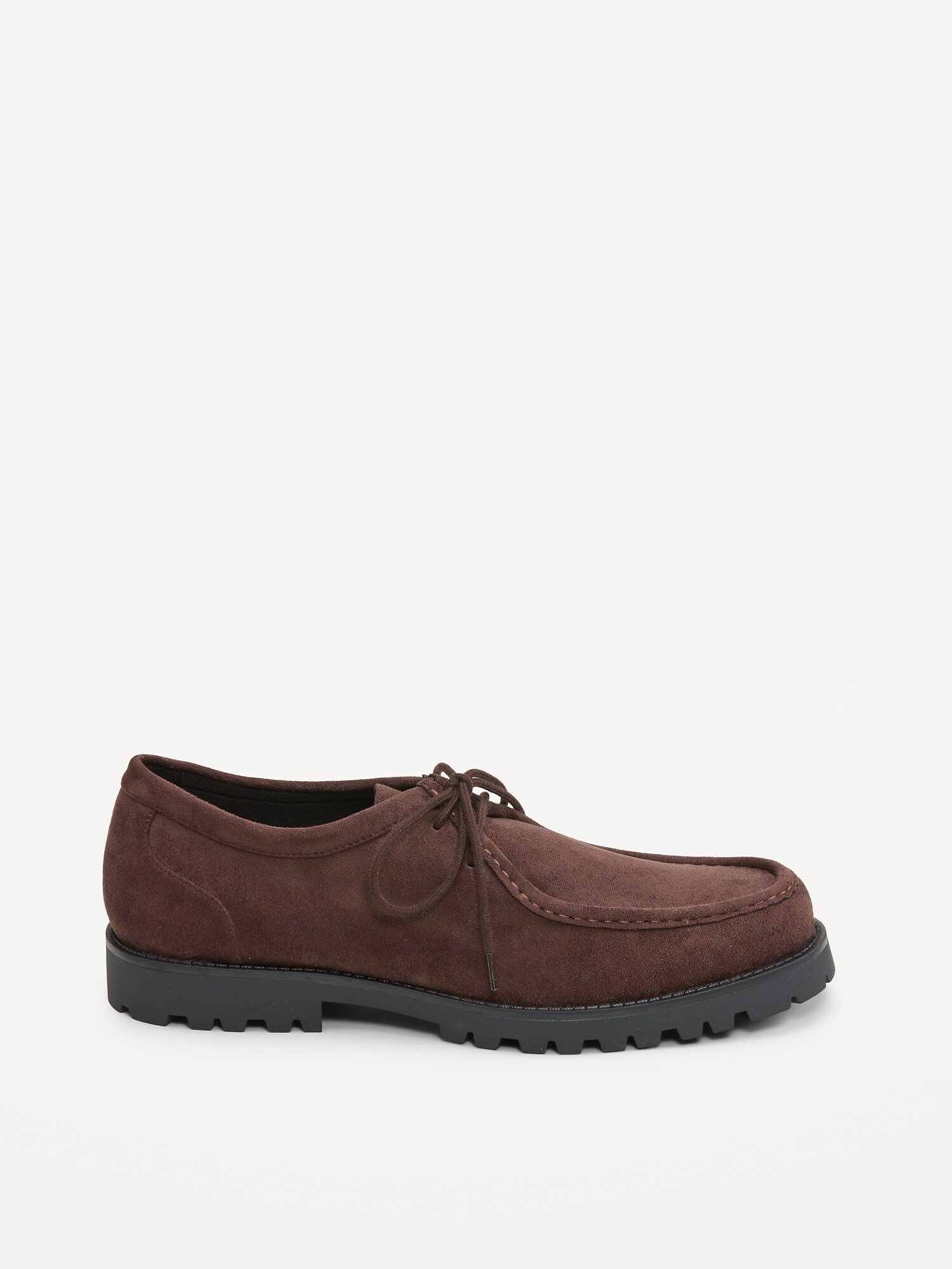 Мужские ботинки Old Navy Faux-Suede Derby Boots for Men, цвет: Тёмный орех — фото 3