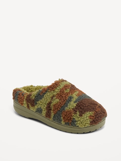 Sherpa Slippers for Boys