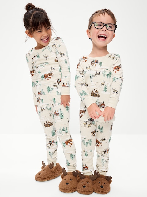Printed Unisex Snug-Fit Pajama Set for Toddler & Baby