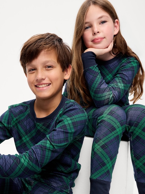 Gender-Neutral Printed Snug-Fit Pajama Set for Kids