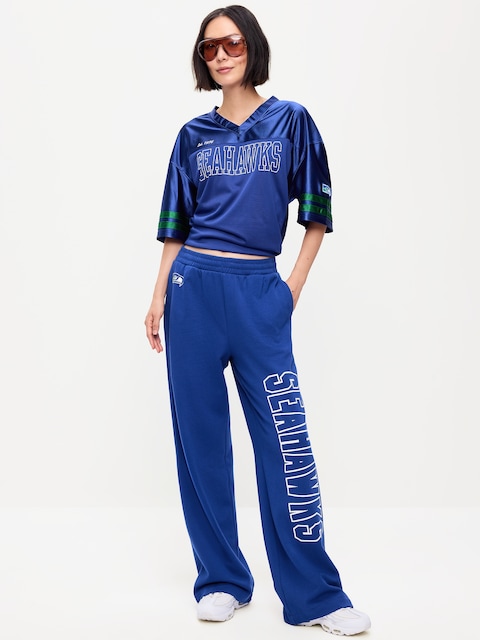 Seattle Seahawks High-Waisted SoComfy Wide-Leg Sweatpants for Women