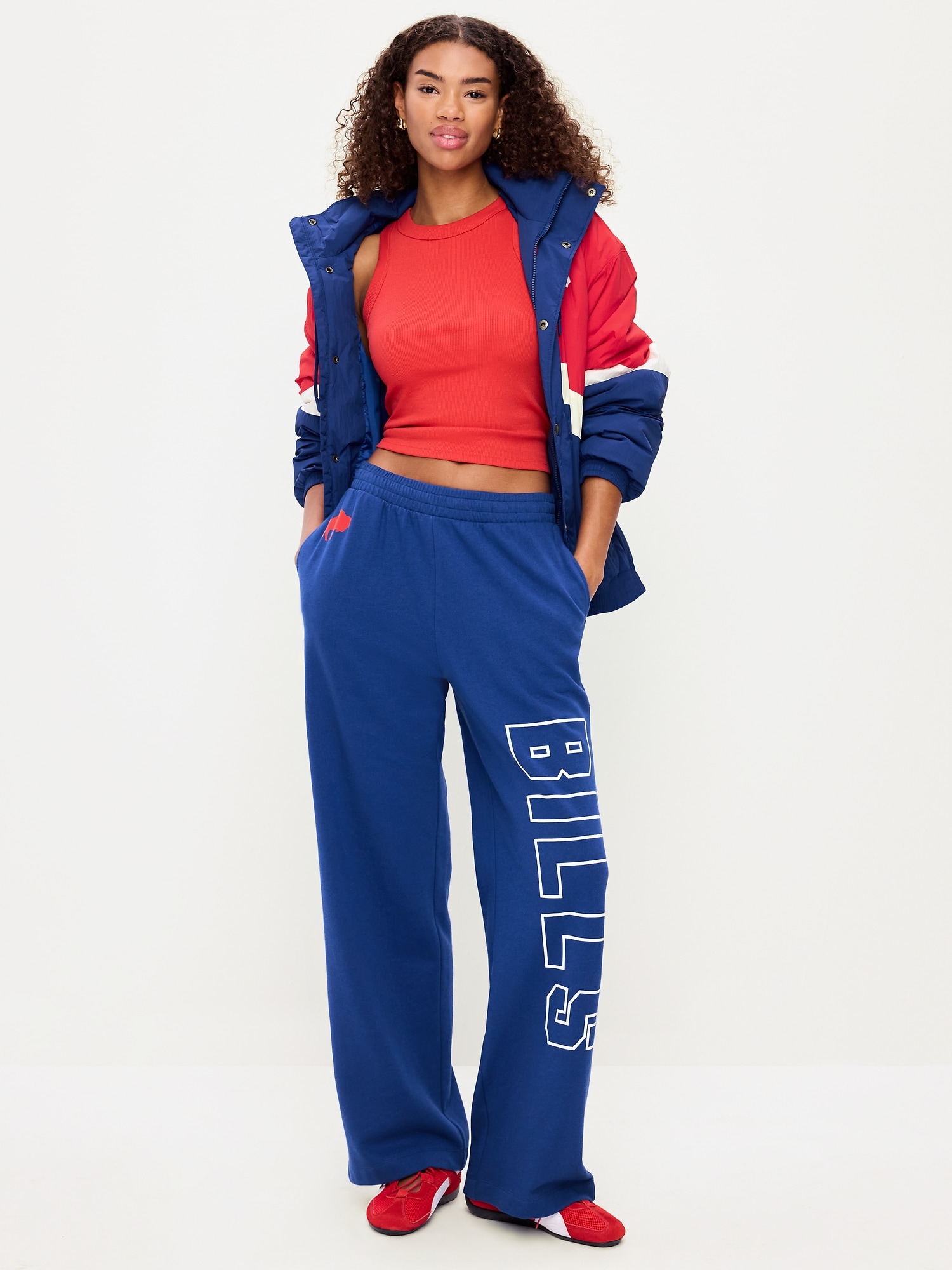 Buffalo Bills High-Waisted SoComfy Wide-Leg Sweatpants for Women