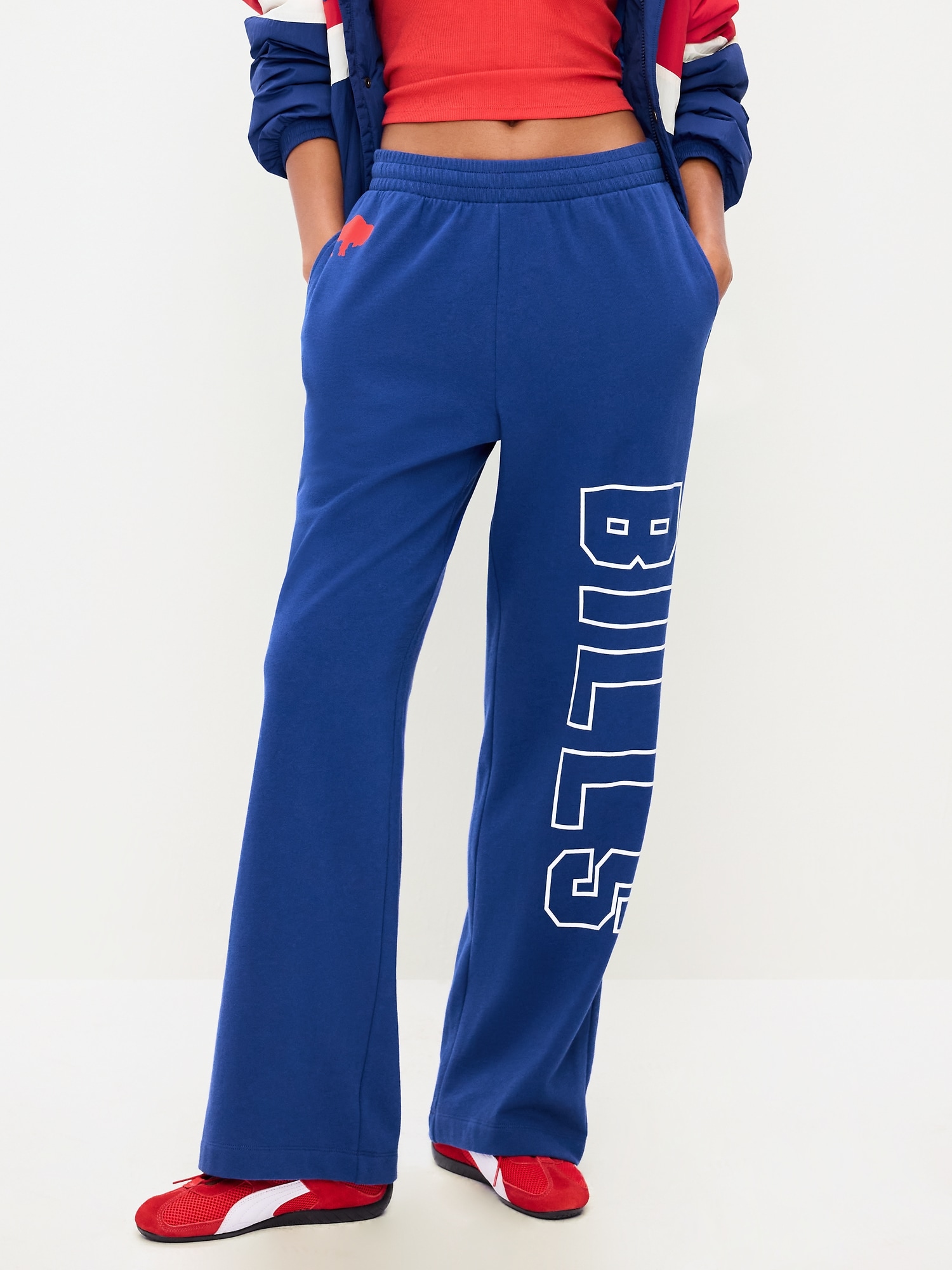 Buffalo Bills High-Waisted SoComfy Wide-Leg Sweatpants for Women