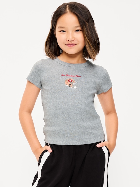 San Francisco 49ers Fitted Graphic T-Shirt for Girls