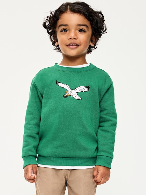 Philadelphia Eagles Oversized Crew-Neck Sweatshirt for Toddler Boys
