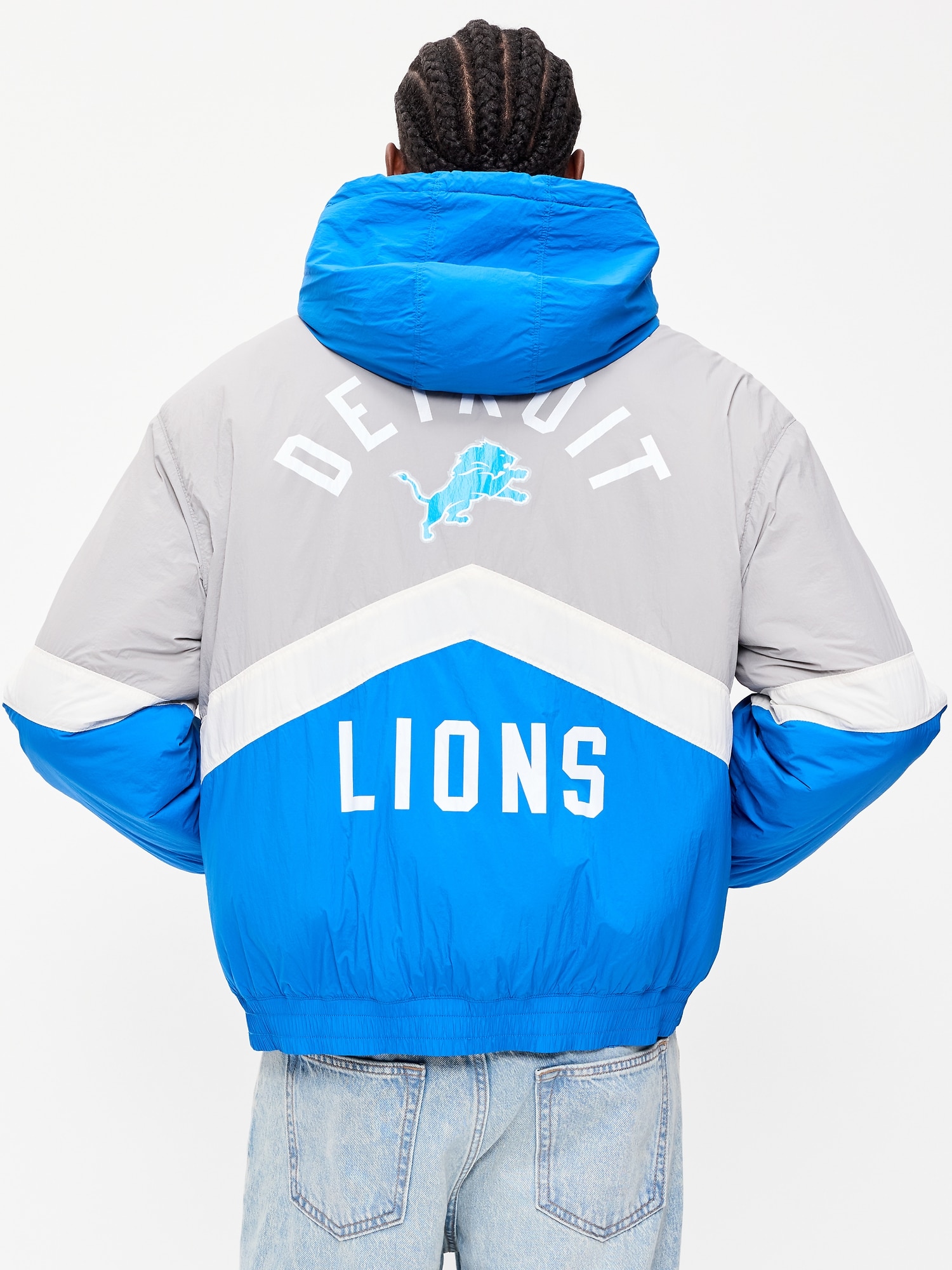 Detroit Lions Oversized Jacket for Adults