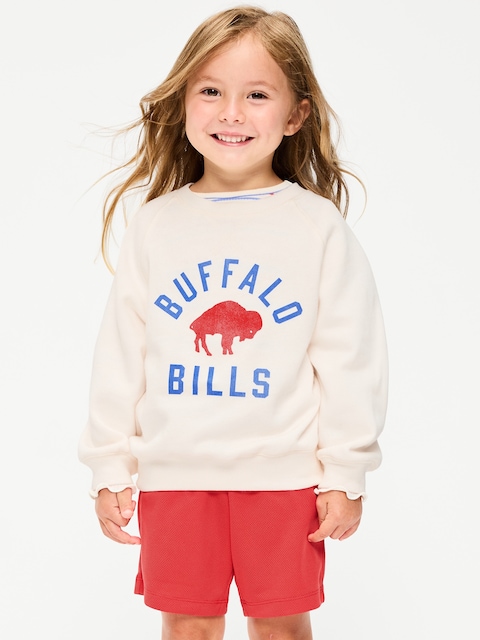 Buffalo Bills Crew-Neck Sweatshirt for Toddler Girls