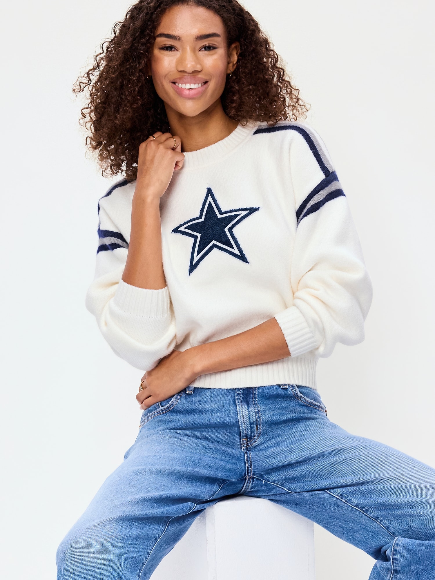Dallas Cowboys Cropped Sweater for Women