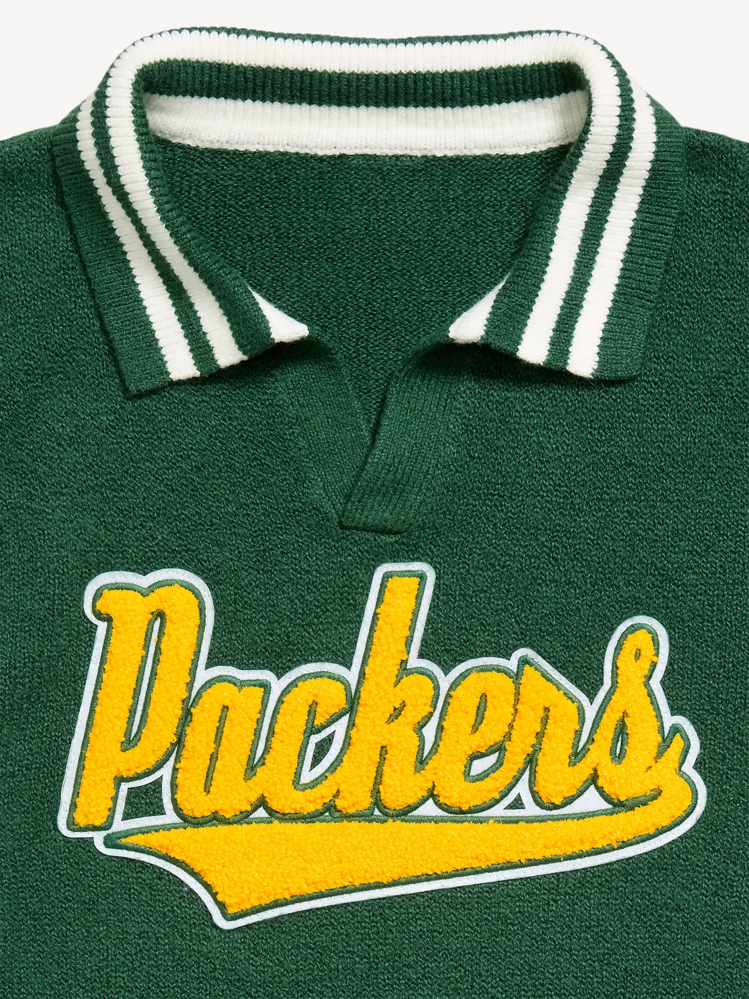 Green Bay Packers Collared Sweater for Men