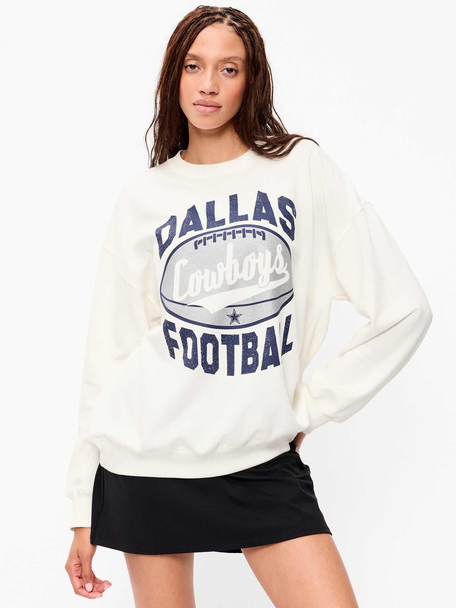Dallas Cowboys Oversized Fleece Sweatshirt for Women