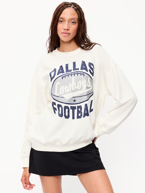 Dallas Cowboys Oversized Fleece Sweatshirt for Women