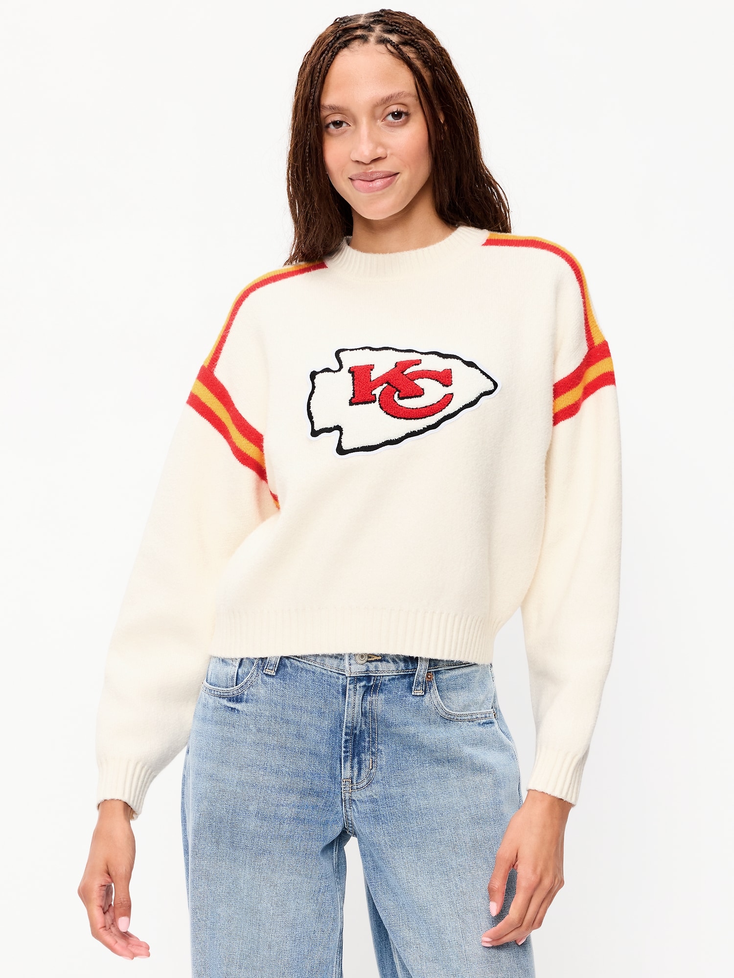 Kansas City Chiefs Cropped Sweater for Women