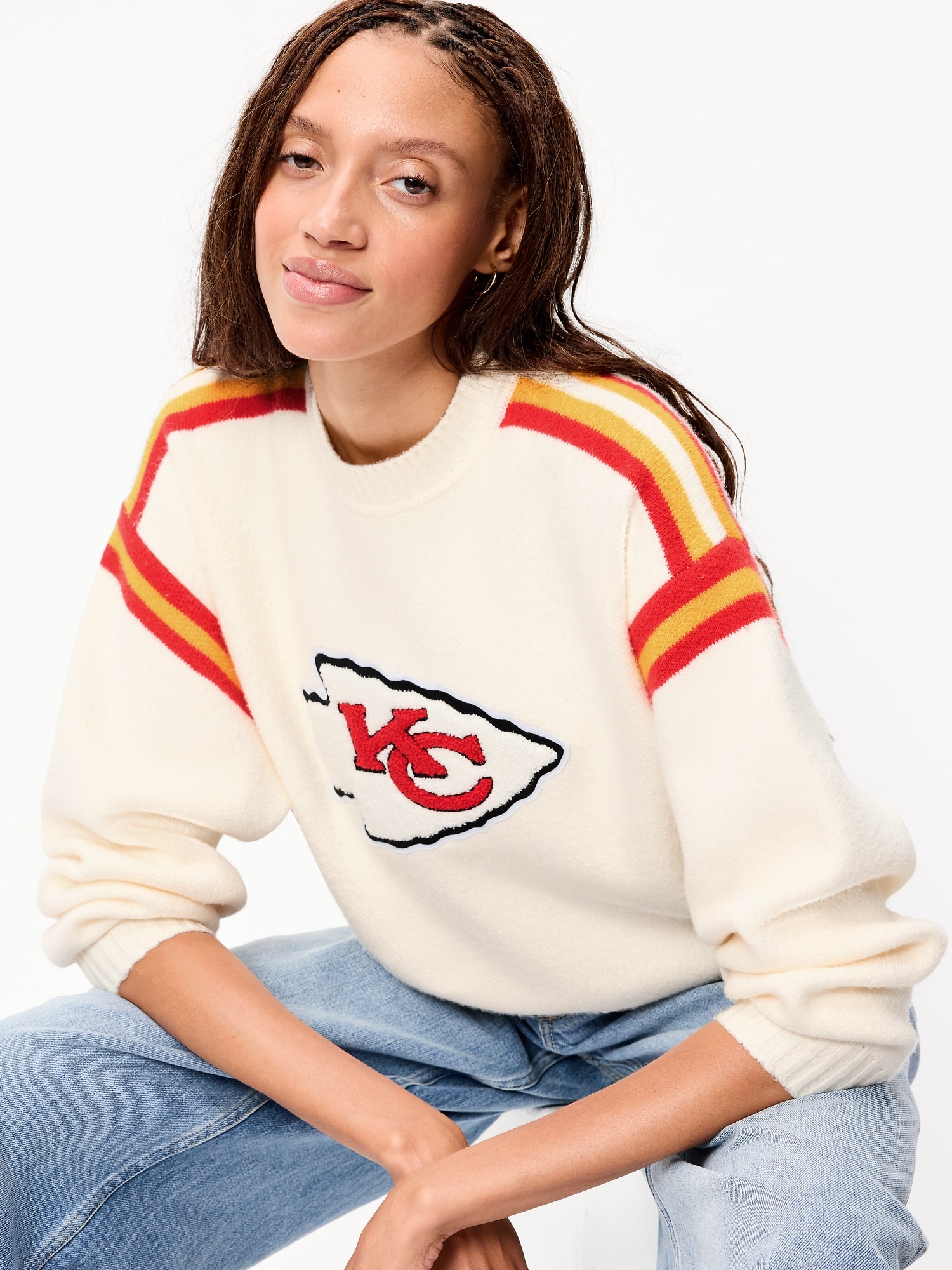 Kansas City Chiefs Cropped Sweater for Women
