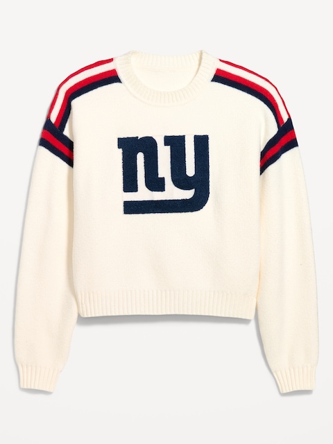 New York Giants Cropped Sweater for Women