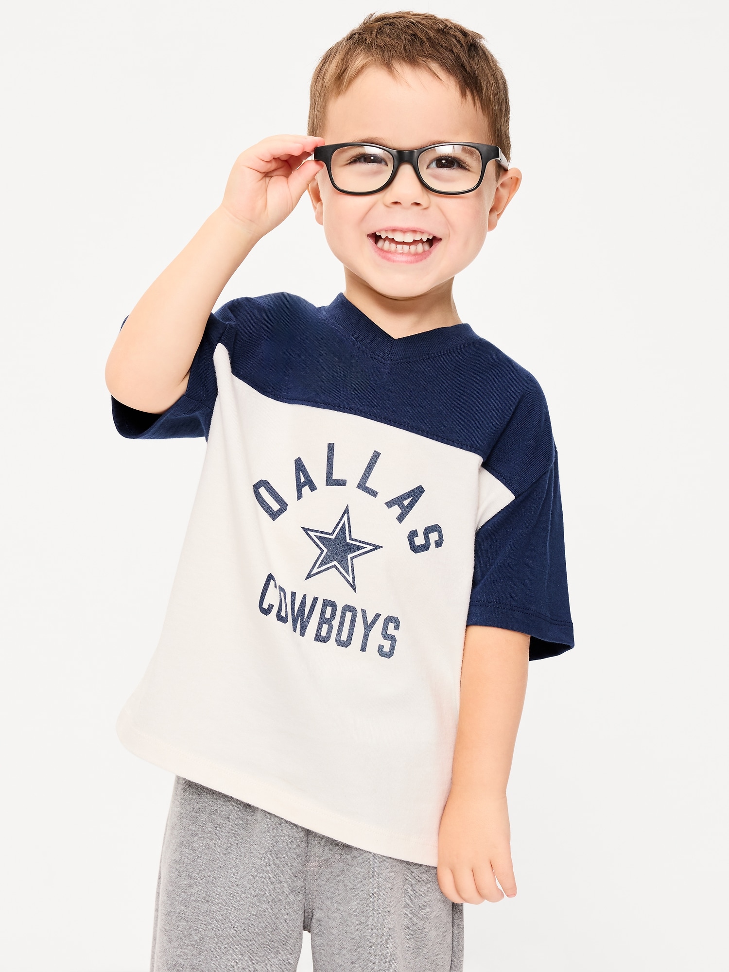 Dallas Cowboys Oversized Graphic Football T-Shirt for Toddler Boys