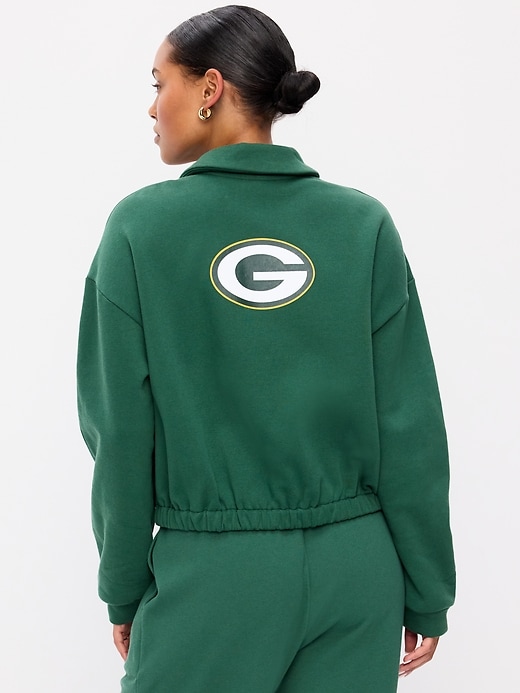 Green Bay Packers Oversized Fleece Bomber Jacket for Women | Old Navy